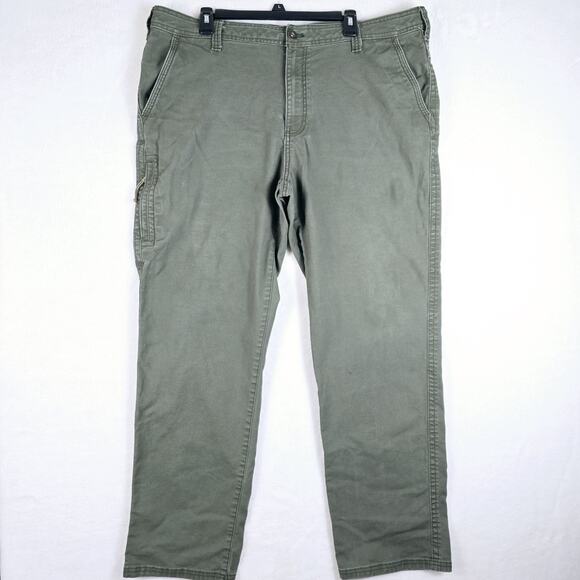 G.H. Bass & Co. Mens 5 Pocket Canvas Field Hunting Pants Green Breen 40x32 - Picture 2 of 14